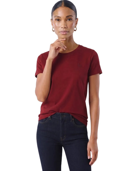 Camiseta Básica de Mujer Aero Girls Solid Ss Red Poppy  4204