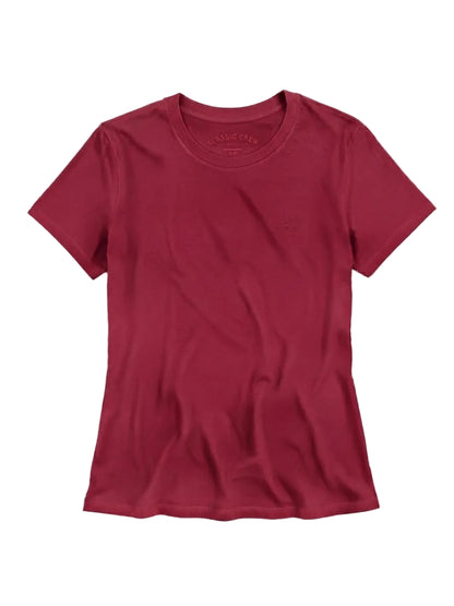 Camiseta Básica de Mujer Aero Girls Solid Ss Red Poppy  4204