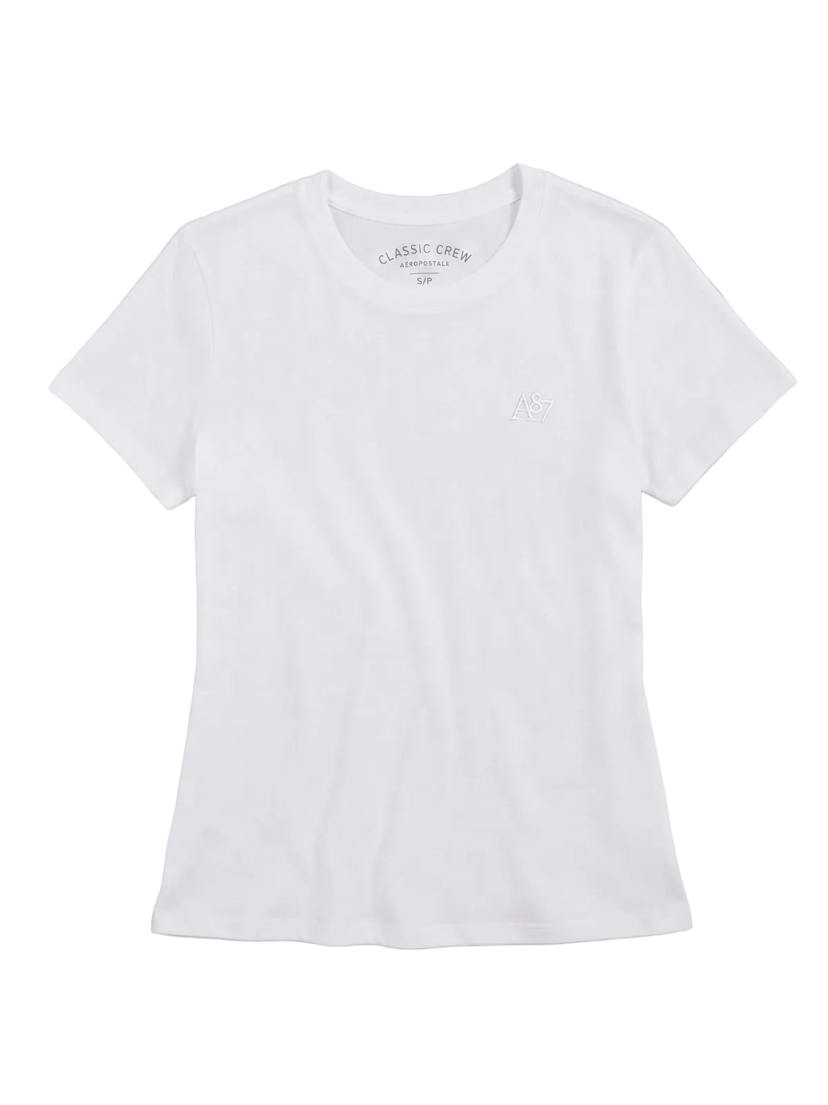 Camiseta Básica de mujer blanco Aero Girls Solid Ss Bleach 4204