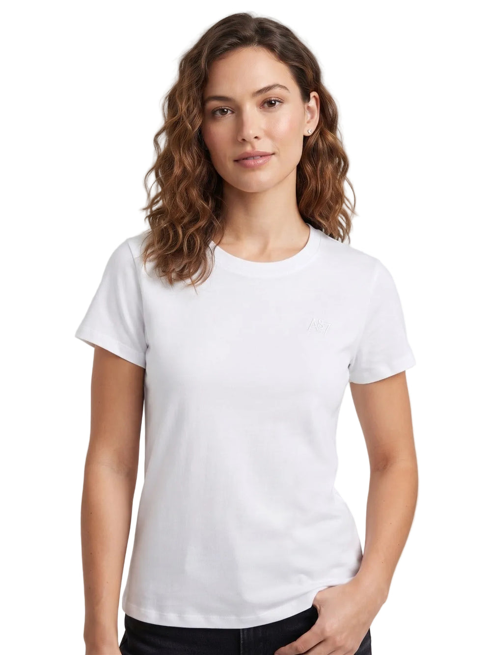 Camiseta Básica de mujer blanco Aero Girls Solid Ss Bleach 4204