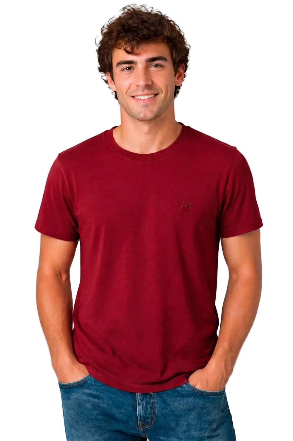 Camiseta Básica de Hombre Aero Guys Ss Tees Earth Red 4240