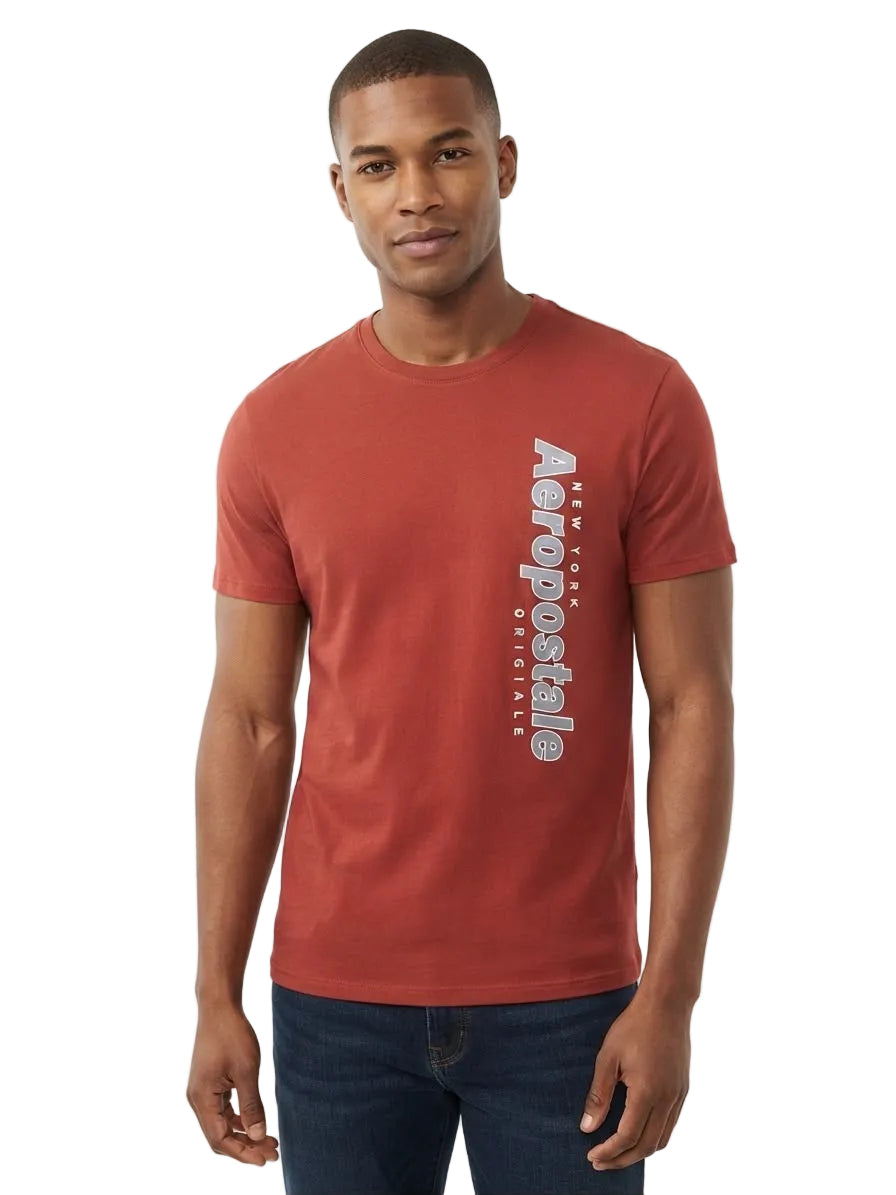 Camiseta Para Hombre Aero Level 1 Graphic Tees Tango Red 5599
