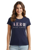 Camiseta Para Mujer Aero Graphic Level 2 Estate Blue 6853