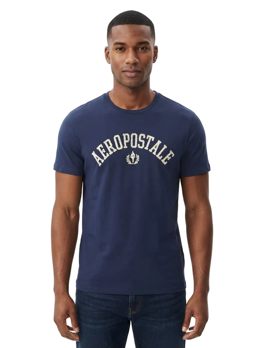 Camiseta Para Hombre Aero Level 1 Graphic Tees Cadet Navy 6188