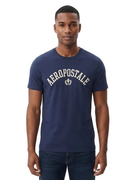 Camiseta Para Hombre Aero Level 1 Graphic Tees Cadet Navy 6188