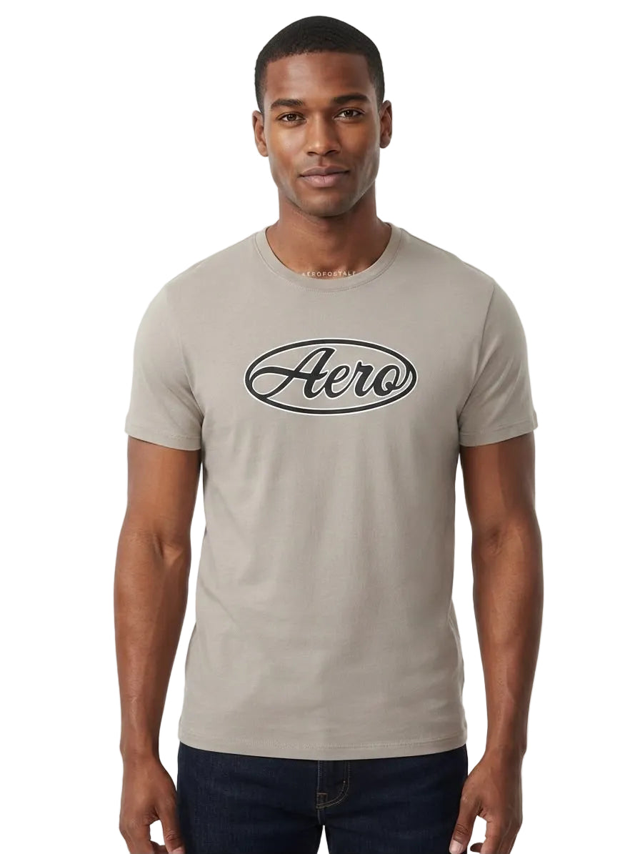 Camiseta Para Hombre Aero Level 1 Graphic Tees Light Heather Grey 6211
