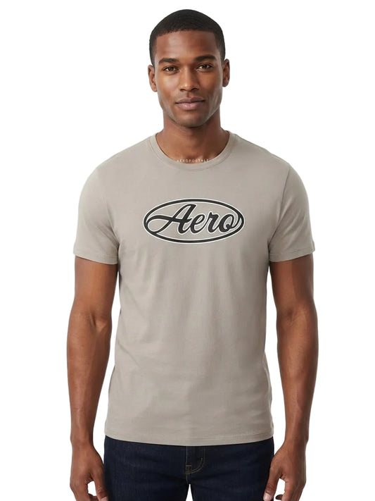 Camiseta Para Hombre Aero Level 1 Graphic Tees Light Heather Grey 6211