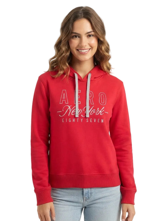 Buzo Para Mujer Aero Girls Fleec Pop Over Wild Peony 3330