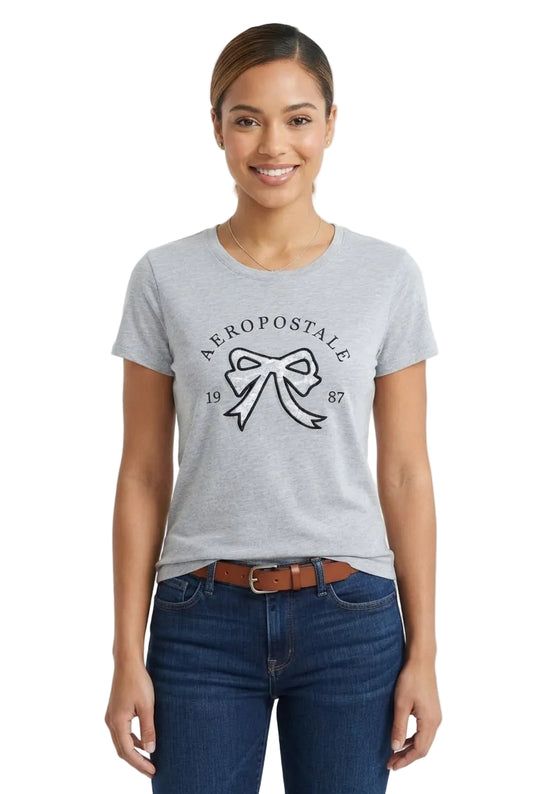 Camiseta Para Mujer Graphic Level 2 Light Heather Grey 6928