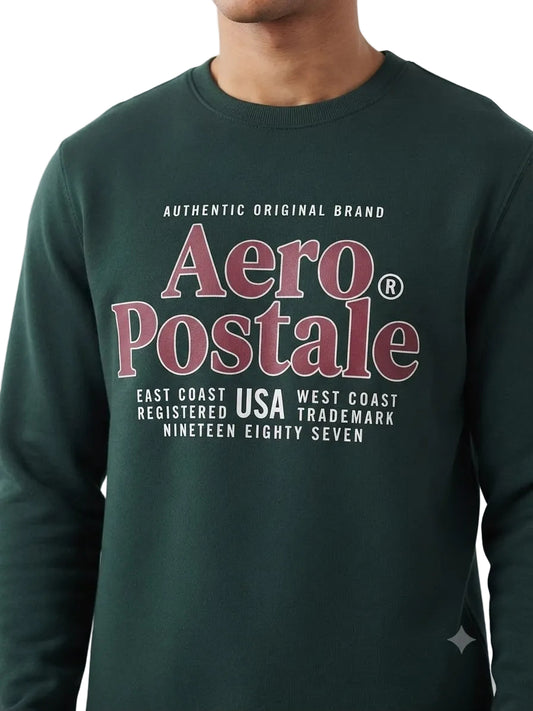 Buzo Para Hombre Aero Guys Popover Crew Neck Green Gables 6040 (Copia)