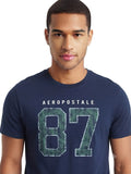 Camiseta Para Hombre Aero Level 2 Graphic Tees Cadet Navy 6279