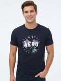 Camiseta Para Hombre Aero Level 2 Graphic Tees Dark Black 4602