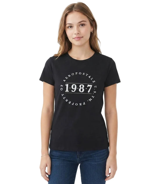 Camiseta Para Mujer Aero Graphic Level 1 Dark Black 6708
