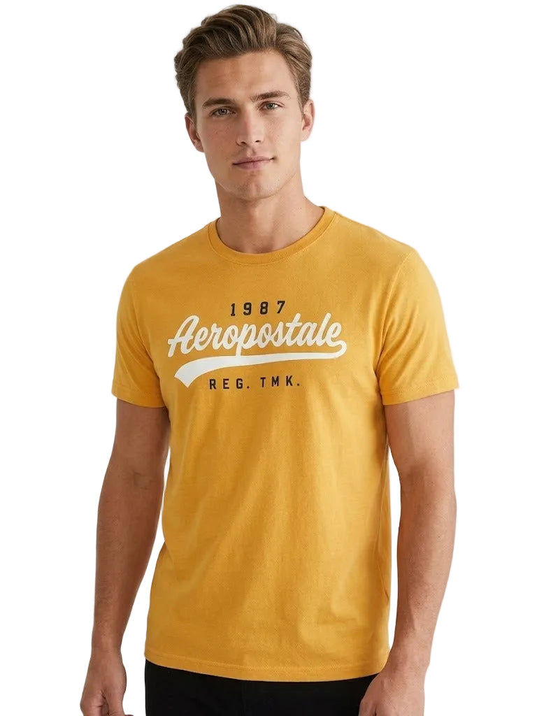 Camiseta Para Hombre Aero Level 2 Graphic Tees Banana 4954