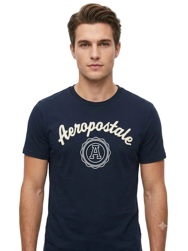 Camiseta Para Hombre Aero Level 2 Graphic Tees Dark Black 6077
