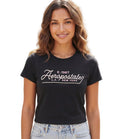 Camiseta Para Mujer Aero Graphic Level 2 Dark Black 6616