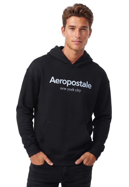 Buzo Para Hombre Aero Guys Popover Hoodies Dark Black 5394