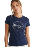 Camiseta Para Mujer Aero Graphic Level 2 Cadet Navy 6783