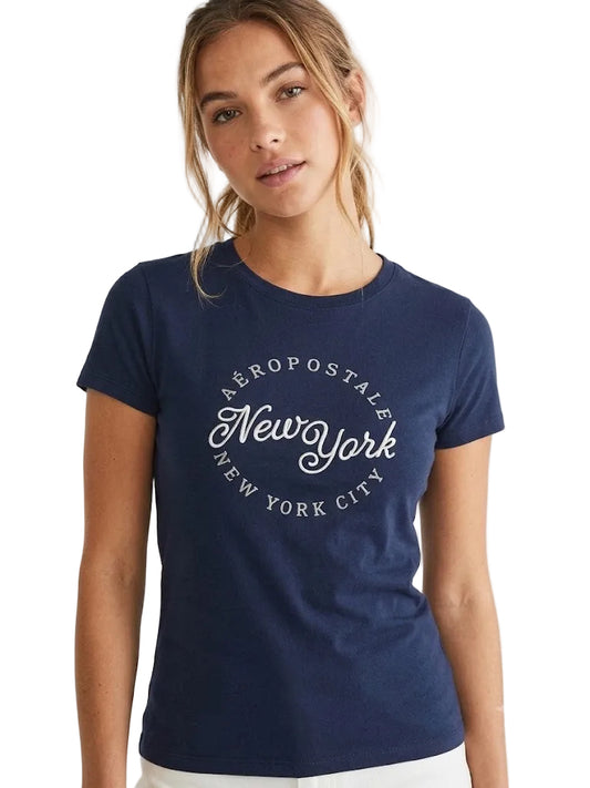 Camiseta Para Mujer Aero Graphic Level 2 Cadet Navy 6783