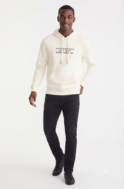 Buzo Para Hombre Aero Guys Popover Hoodies Egret 5845