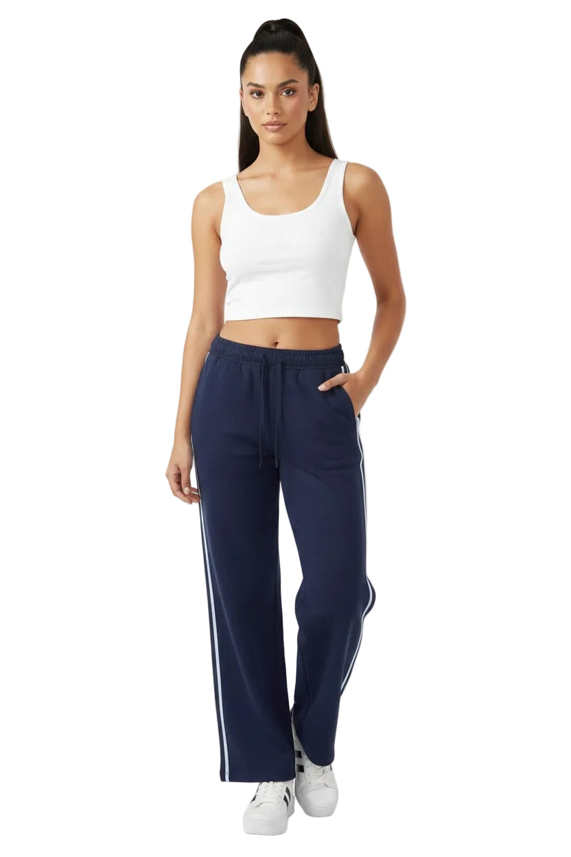 Sudadera Para Mujer Aero Girls Knit Pants Bota Campana Cadet Navy 7223