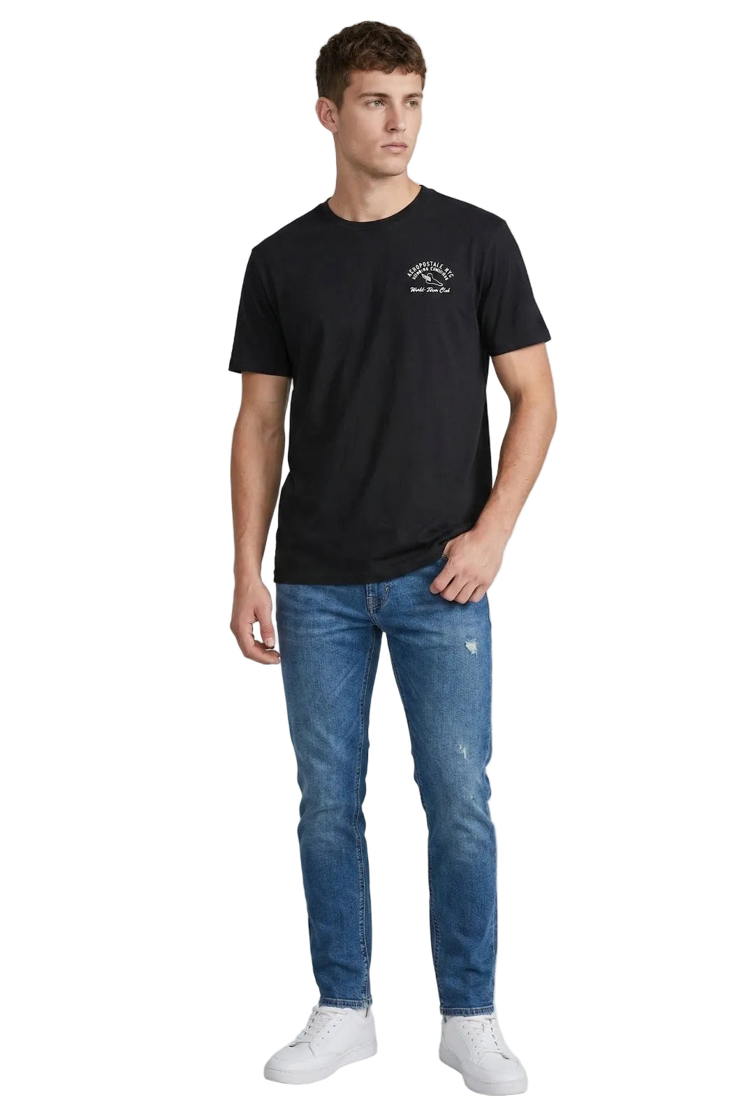 Camiseta Para Hombre Aero Level 2 Graphic Tees Dark Black 6175