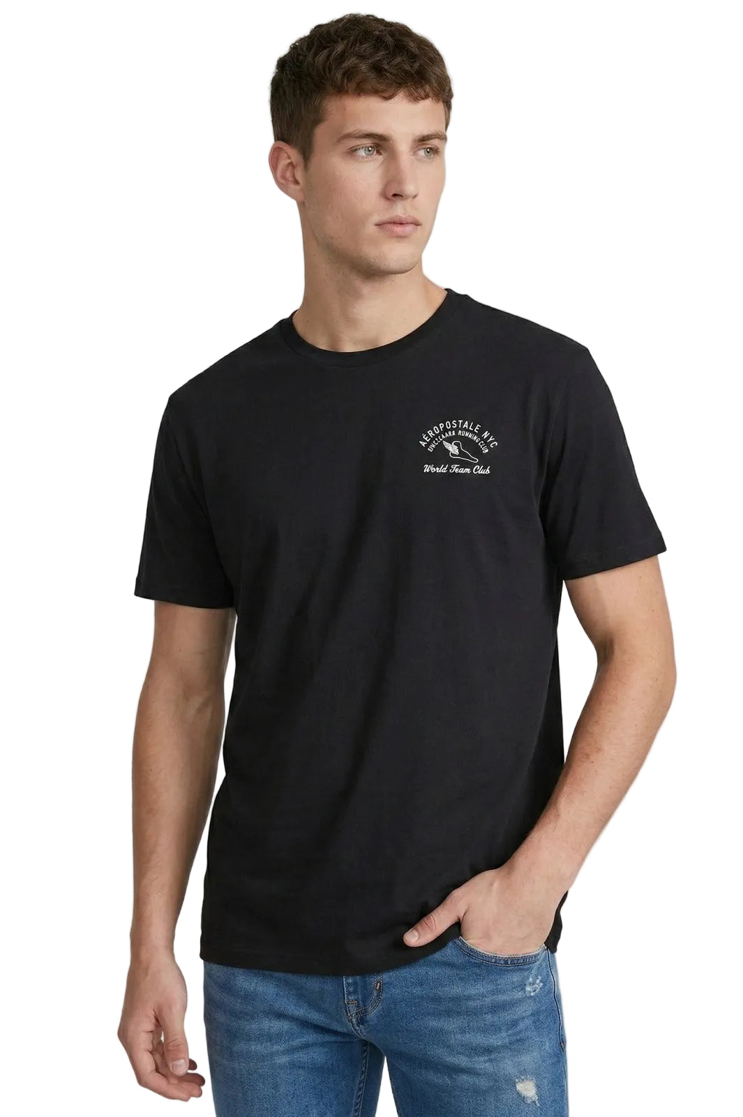 Camiseta Para Hombre Aero Level 2 Graphic Tees Dark Black 6175