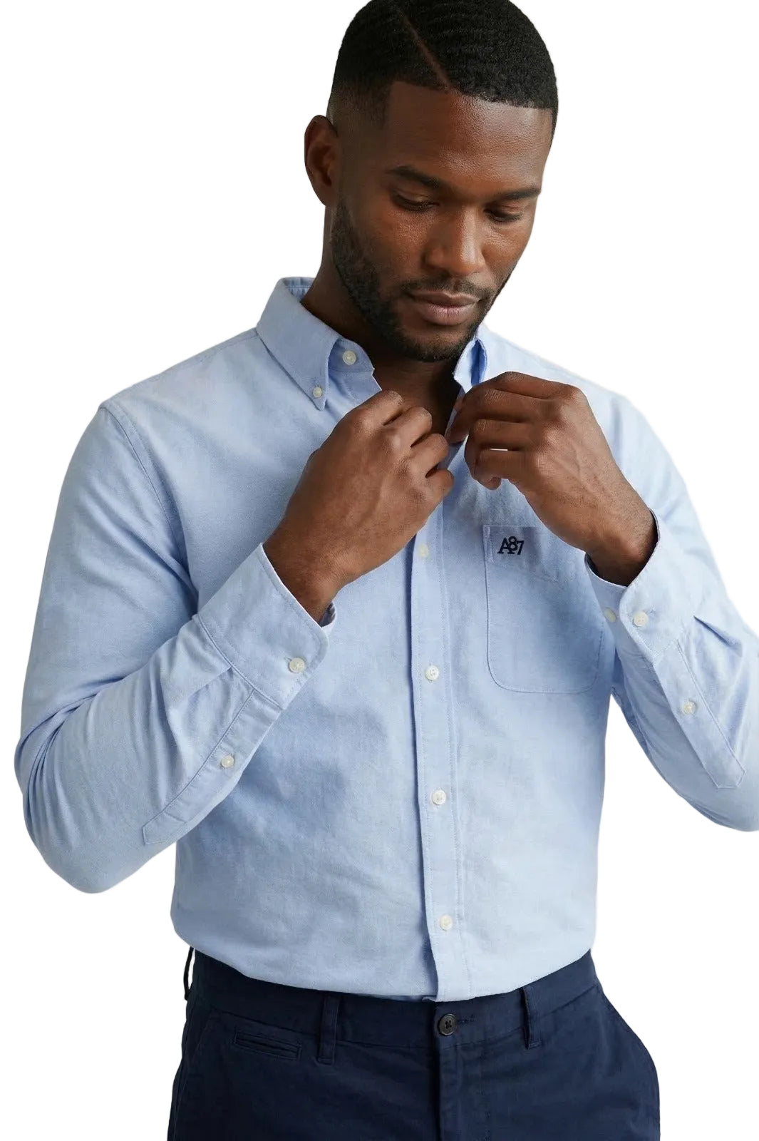 Camisa Azul Para Hombre Aero Guys Ls Woven Shirts Reef Waters