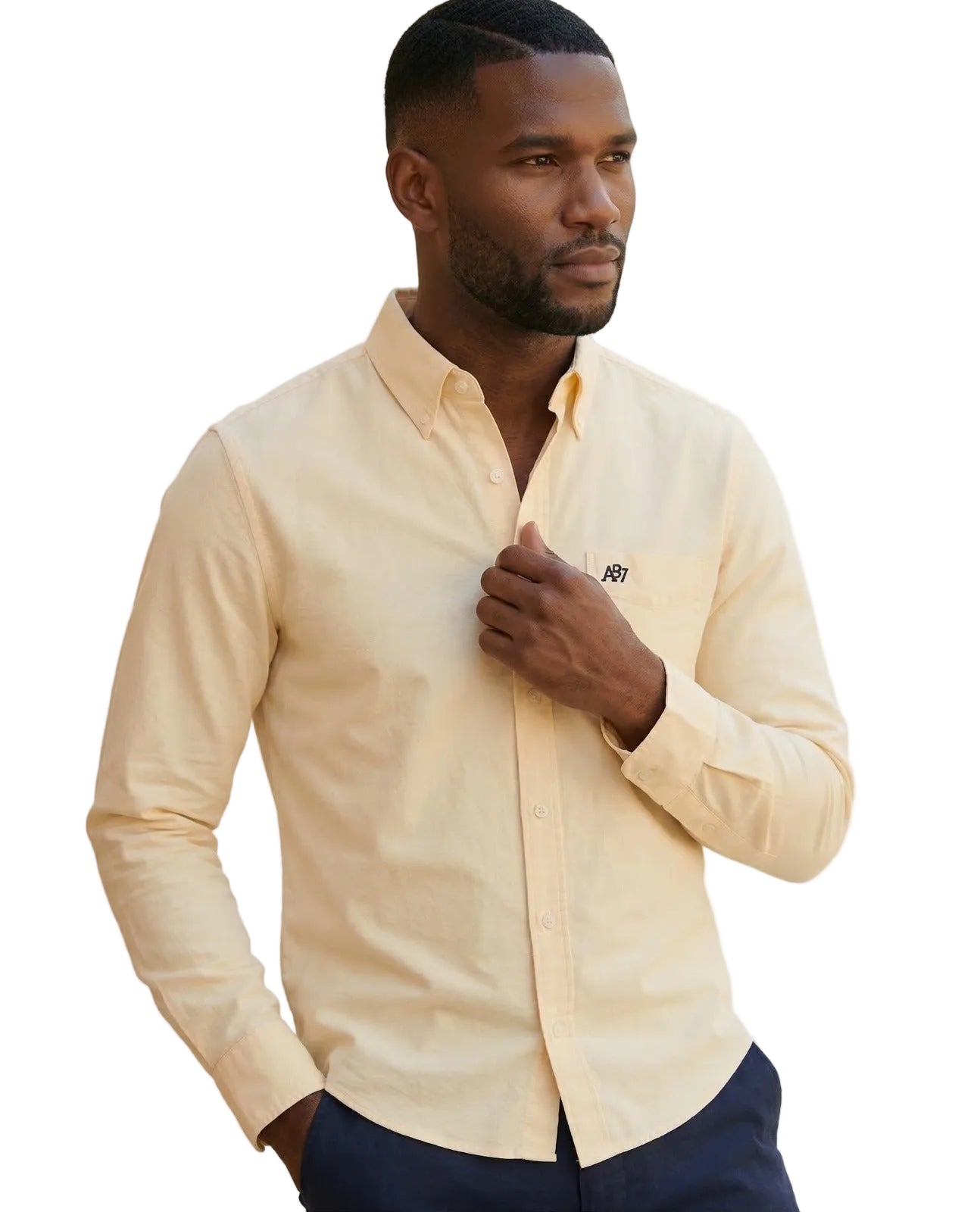 Camisa Amarilla Para Hombre Aero Guys Ls Woven Shirts Illuminating