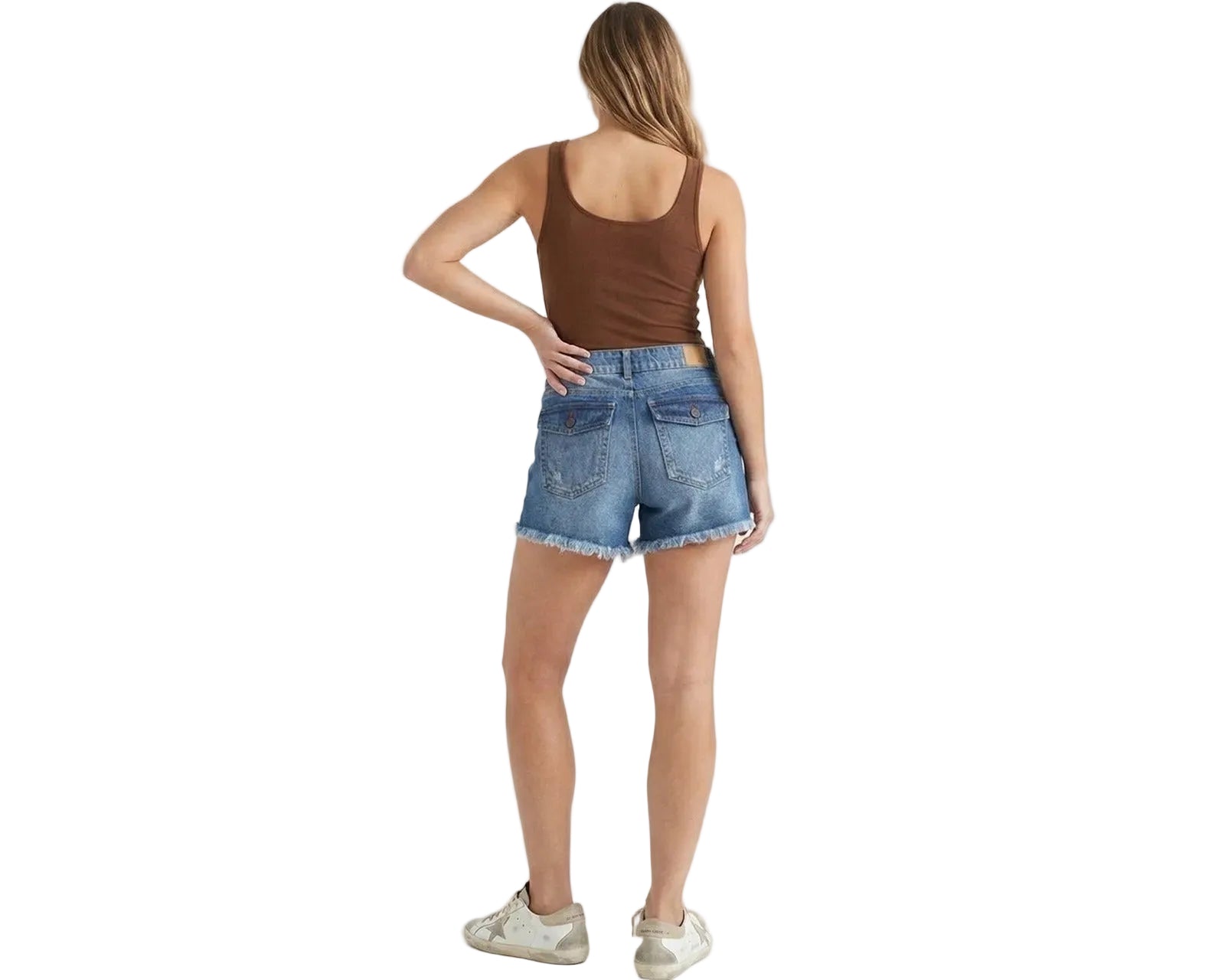Short Para Mujer Aero Denim Shorty Medium Wash
