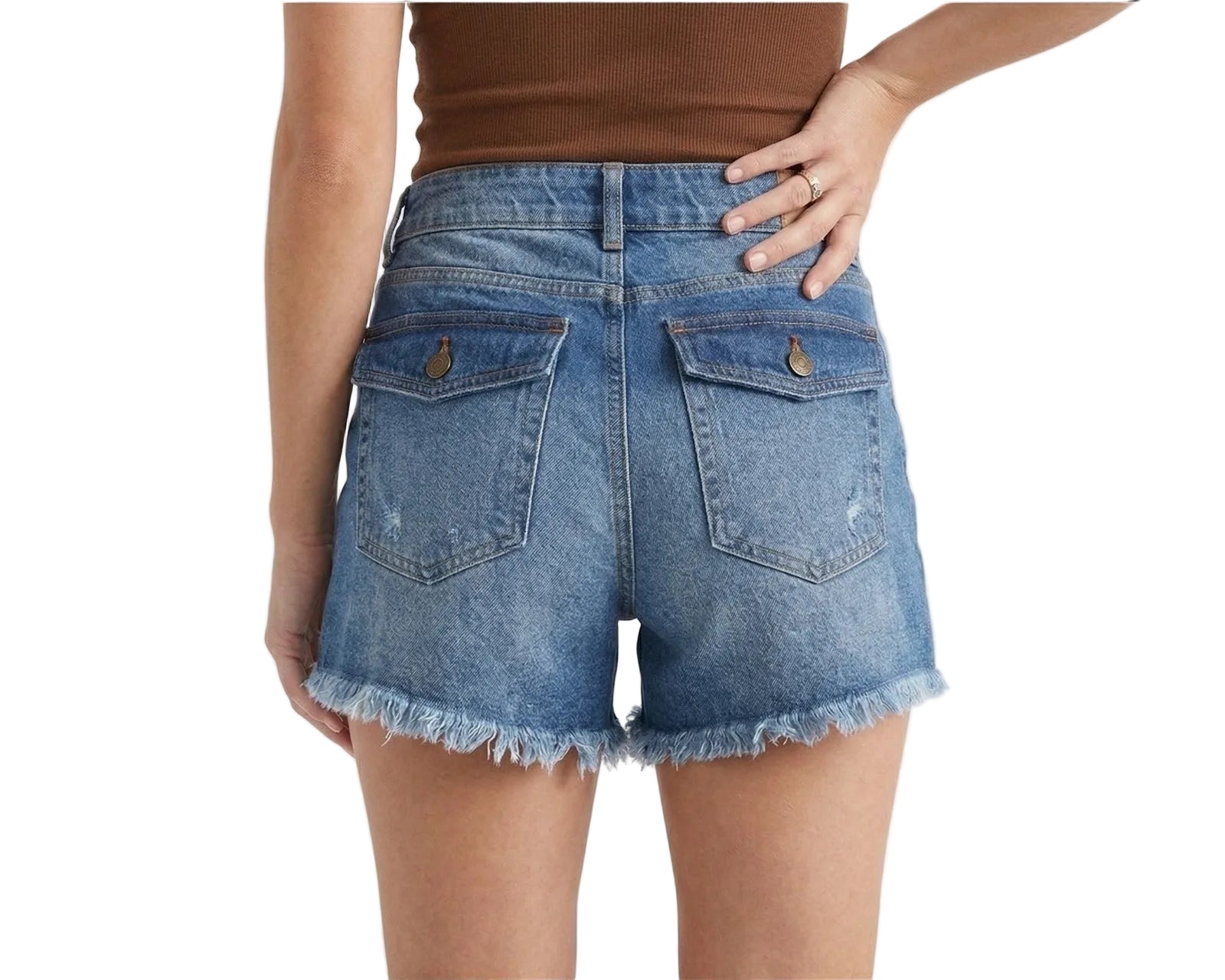 Short Para Mujer Aero Denim Shorty Medium Wash
