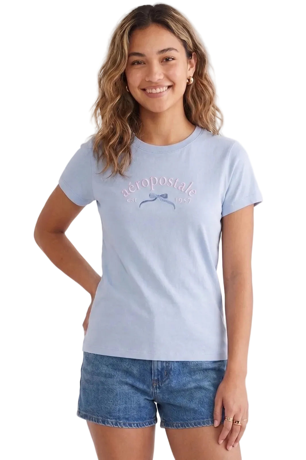 Camiseta Para Mujer Aero Graphic Level 2 Blue Bell 7196