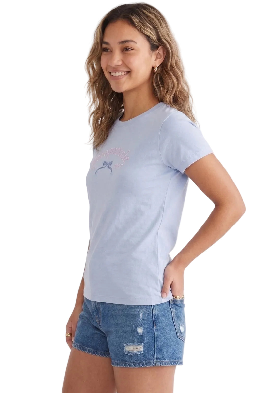 Camiseta Para Mujer Aero Graphic Level 2 Blue Bell 7196