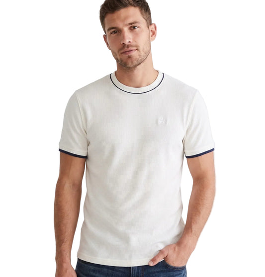 Camiseta Para Hombre Aero Bc Ss Knits Egret 2206