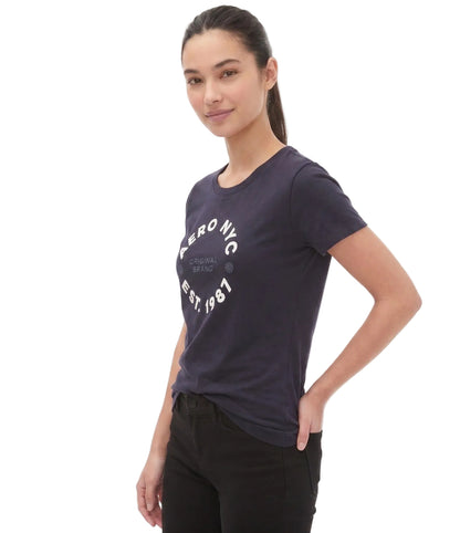 Camiseta Para Mujer Aero Graphic Level 2 Cadet Navy 7190