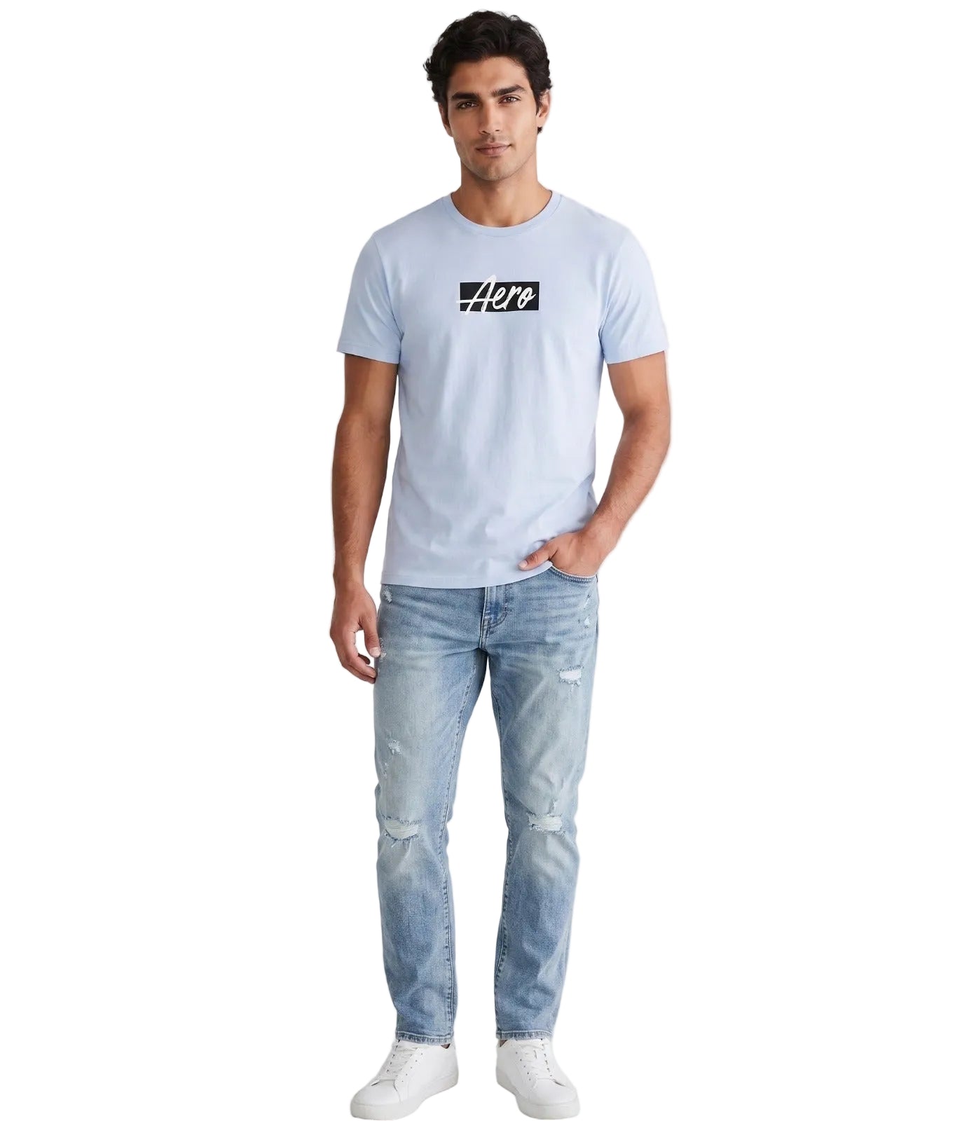 Camiseta Para Hombre Aero Level 1 Graphic Tees Kentucky Blue 8800