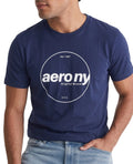 Camiseta Para Hombre Aero Level 1 Graphic Tees Cadet Navy 2168