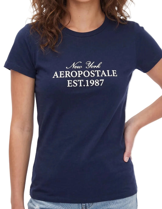 Camiseta Para Mujer Aero Graphic Level 1 Cadet Navy 6528