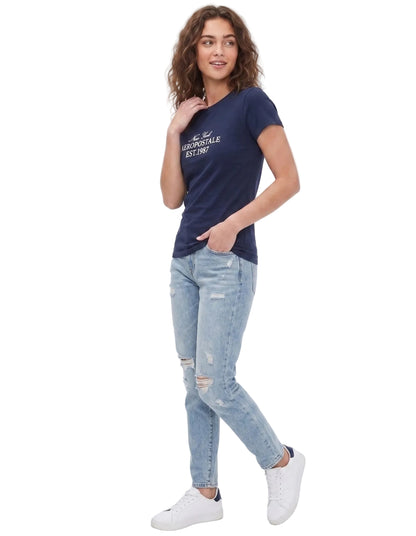 Camiseta Para Mujer Aero Graphic Level 1 Cadet Navy 6528