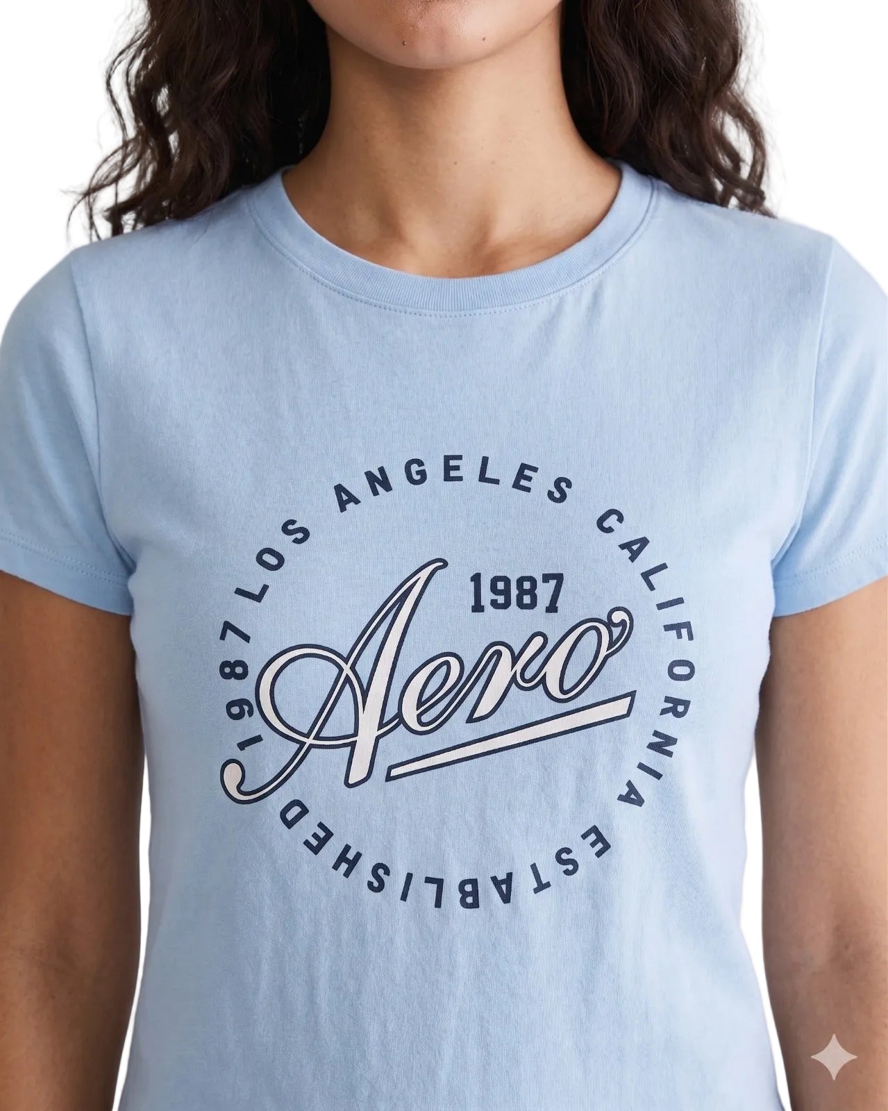 Camiseta Para Mujer Aero Graphic Level 1 Blue Bell 6520