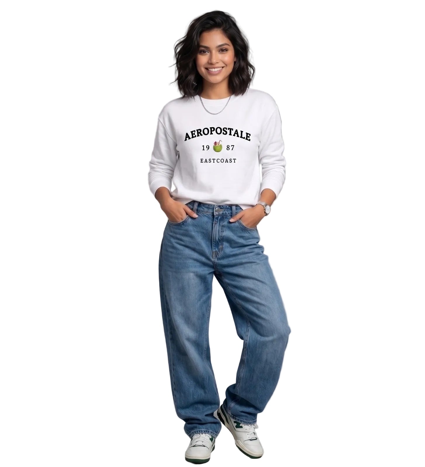 Buzo Para Mujer Aero Girls Fleece Crew Birch 2293