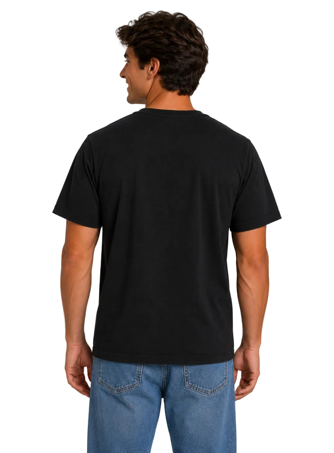 Camiseta Basica Negra Para Hombre Aeropostale Guys Ss Tees Dark Black 4240