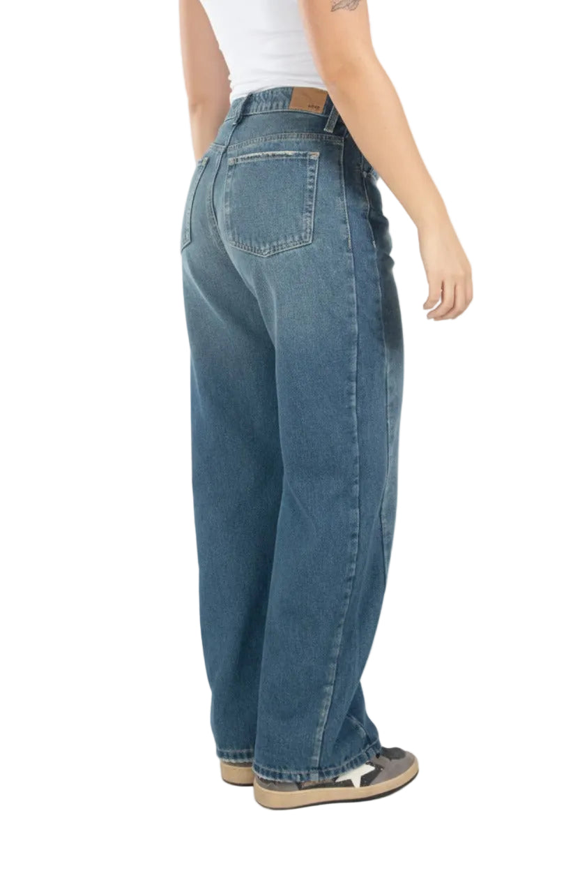 Jean para Mujer Aeropostale Girls Barrel Medium Wash 4088