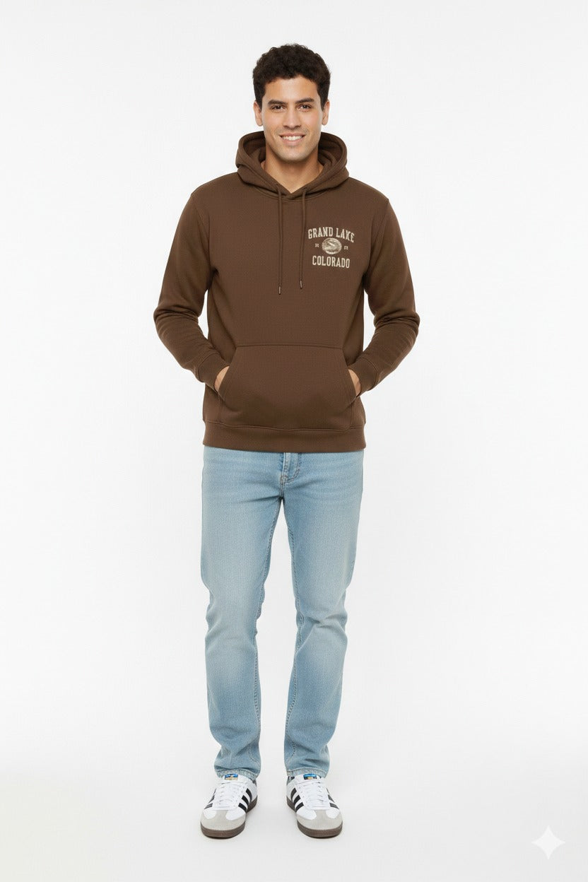 Buzo Para Hombre Aeropostale Color Cafe Guys Popover Hoodies 6071
