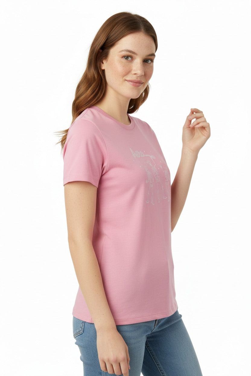 Camiseta Para Mujer Aero Graphic Level 1 Azalea Pink  7163