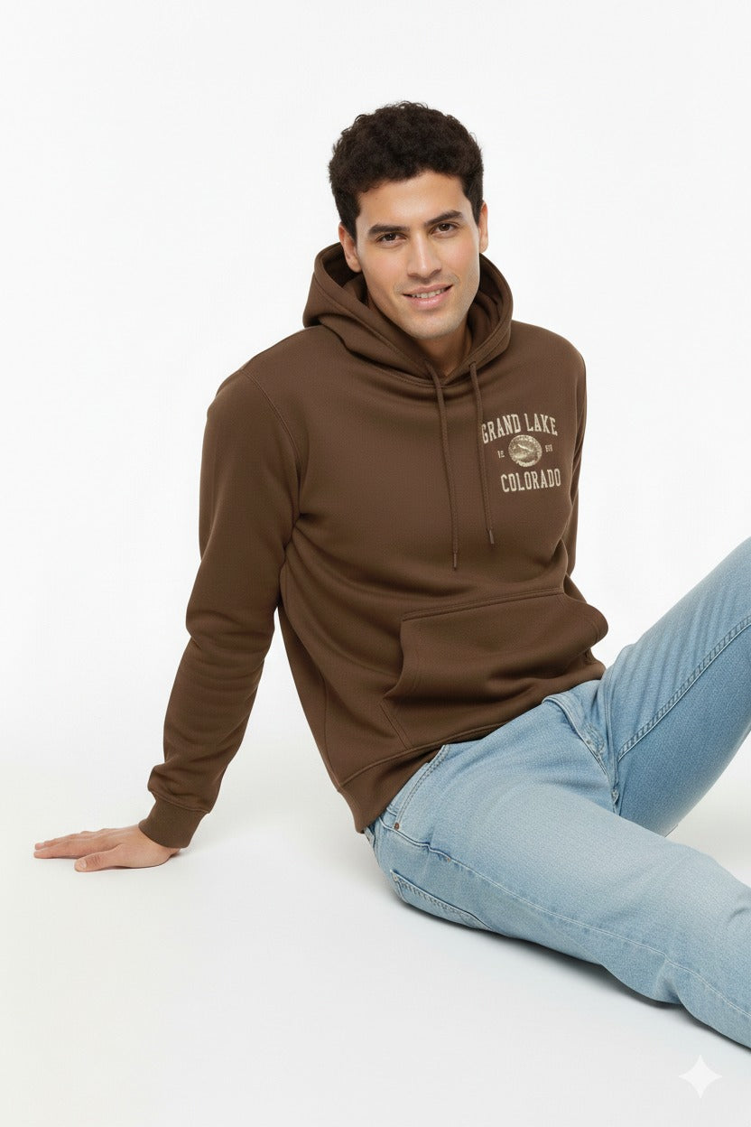 Buzo Para Hombre Aeropostale Color Cafe Guys Popover Hoodies 6071