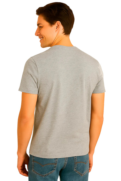 Camiseta Básica Hombre Gris Claro Aero Guys Ss Tees Light Heather Grey 4240