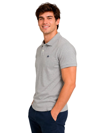 Polo Para Hombre Aero Guys Ss Solid Polo Lhg Black Logo 4777 New