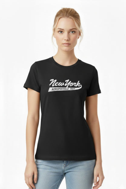 Camiseta Para Mujer Aero Graphic Level 1 Dark Black 7147