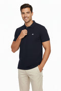 Polo Azul Oscura Para Hombre Aeropostale Guys Ss Solid Polo Cadet Navy 7907